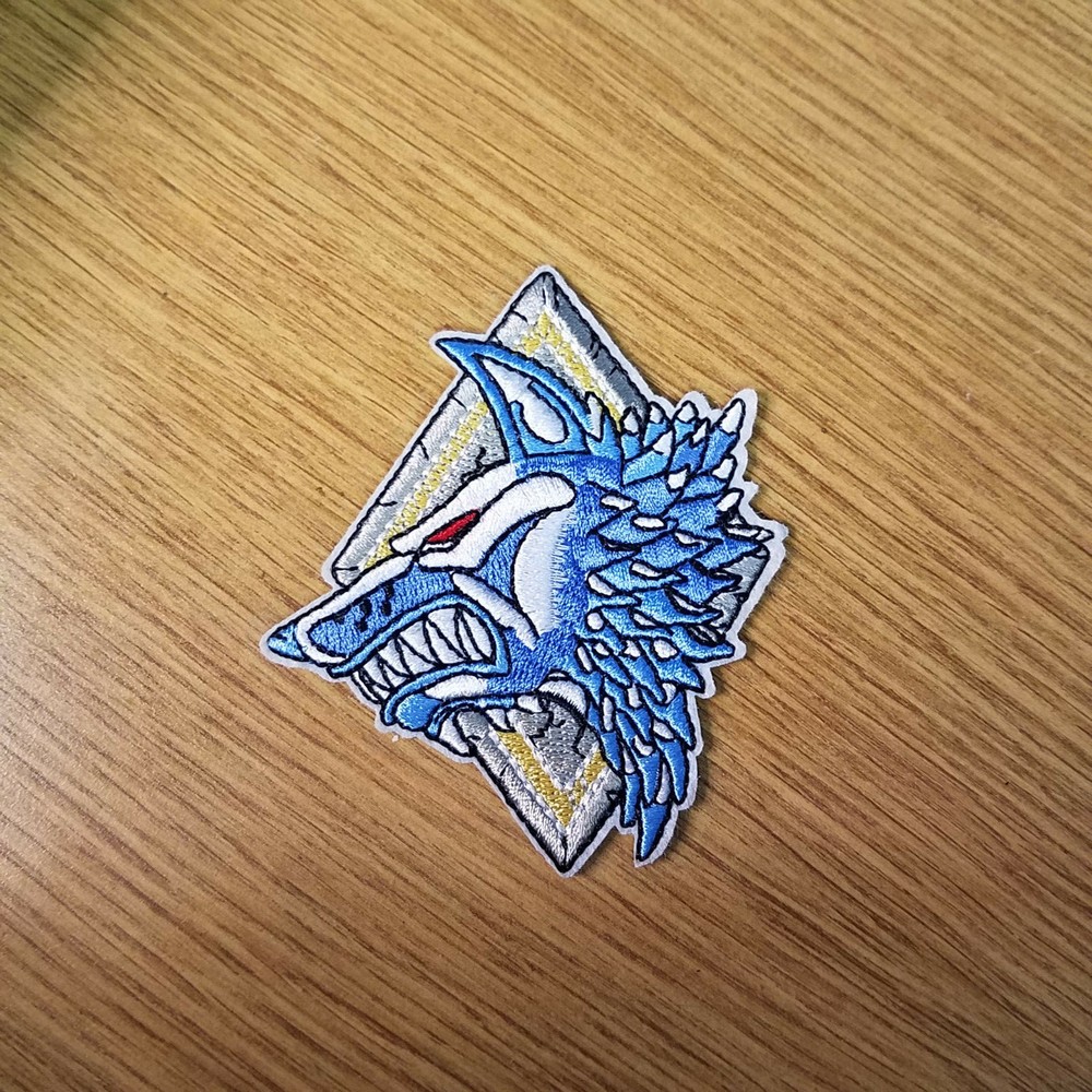 Warhammer 40K Space Wolves Patch 3 1/2 inches tall