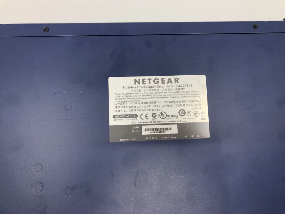 NetGear ProSafe (GS724T v3) 24-Port External Switch Managed