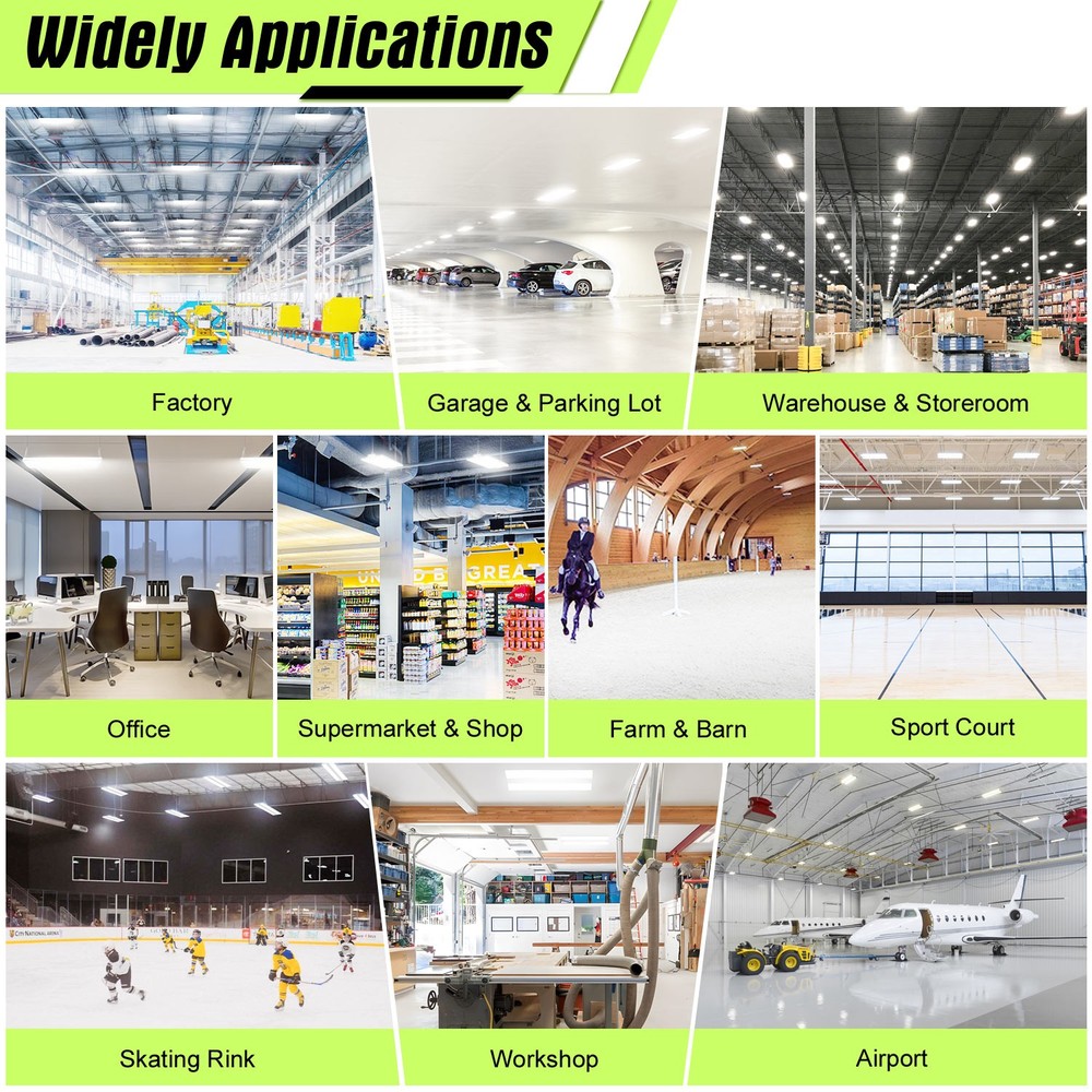 400 Watts LED Linear High Bay Light Warehouse Workshop Lighting 5000K Daylight