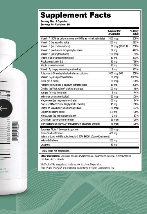 Theralogix ProCerv HP High-Potency Multivitamin Immune Support 7/25