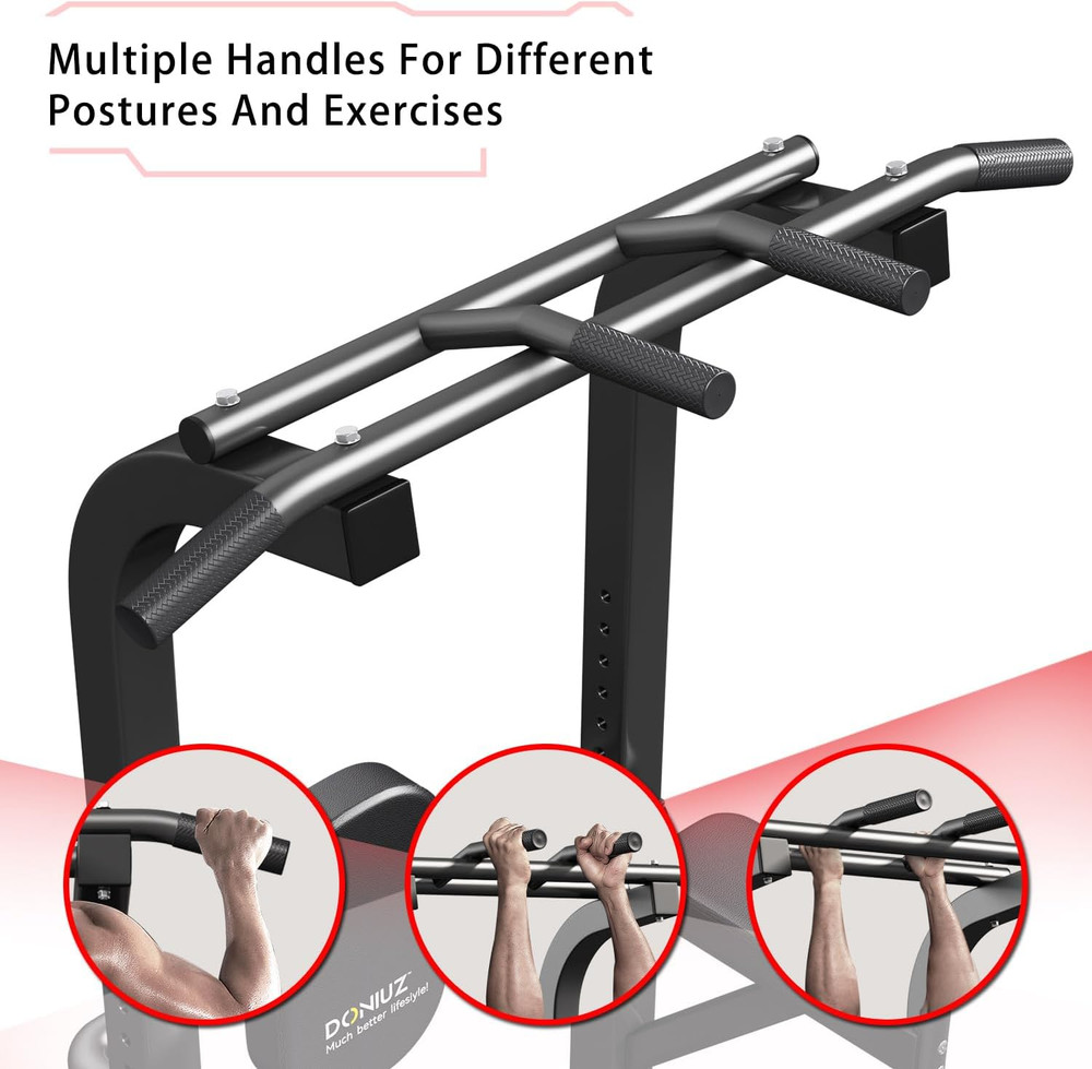 Power Tower Pull up Bar and Dip Station, Multi-Function Home Gym, Strength Train