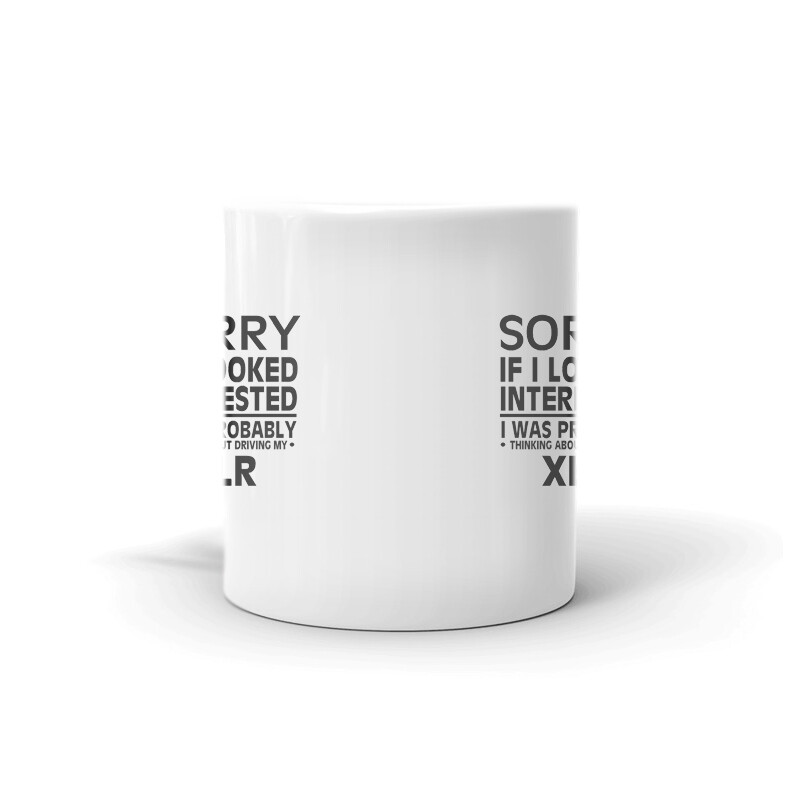 Thinking About Driving My XLR Tea Coffee Ceramic Mug Office Work Cup