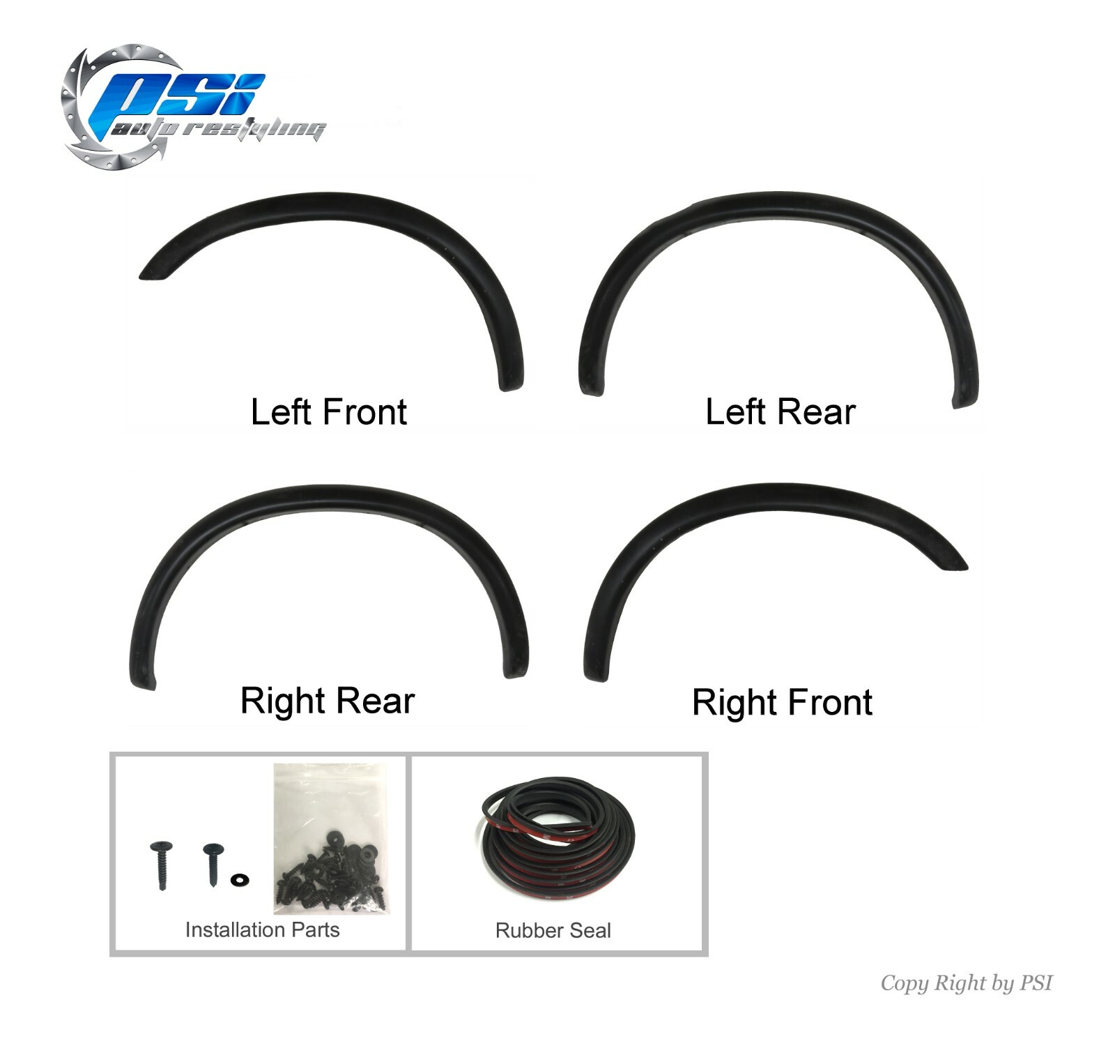 OE Style Fender Flares Fits Toyota Tacoma 95-04 Complete Set Paintable