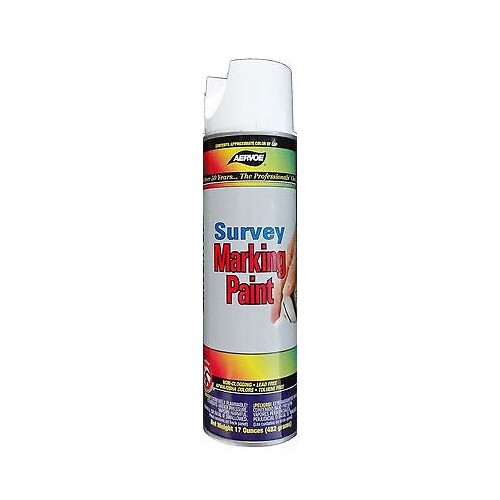 Aervoe Survey Grade White Inverted Marking Paint 207