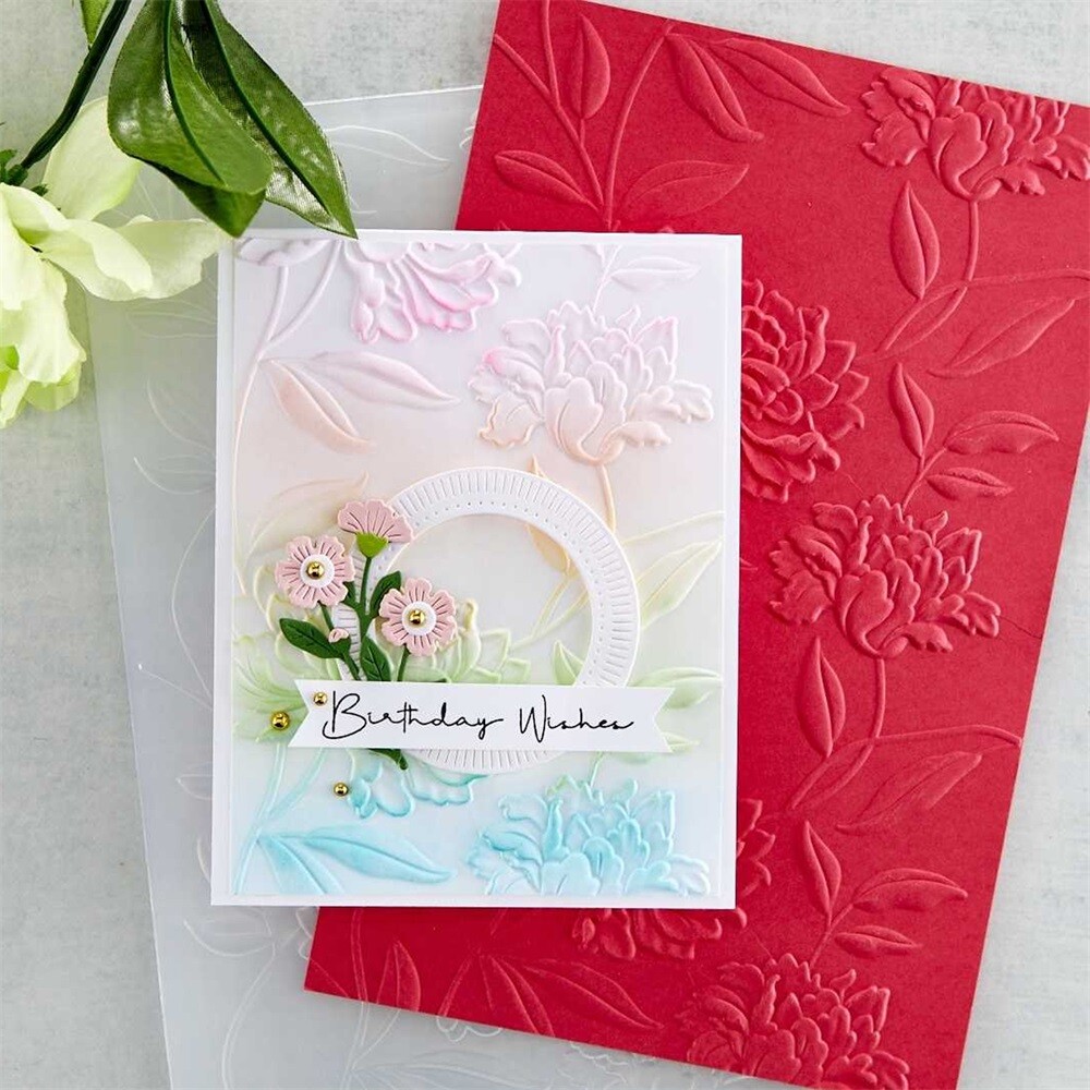 3D Embossing Folder Flowers Leaf Stencils For DIY Scrapbooking Embossing Craft