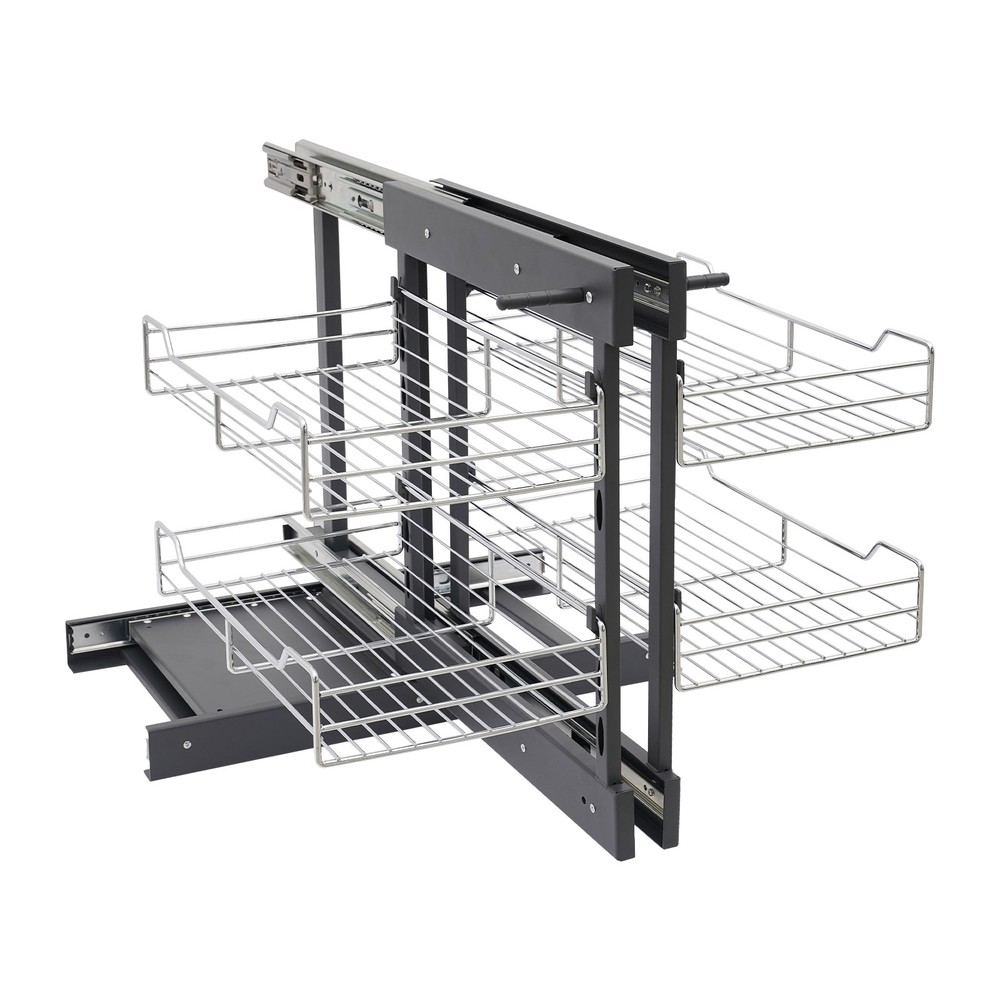 Pull-out Cupboard Organizer Pantry Shelves Kitchen Storage Shelf Holding Rack