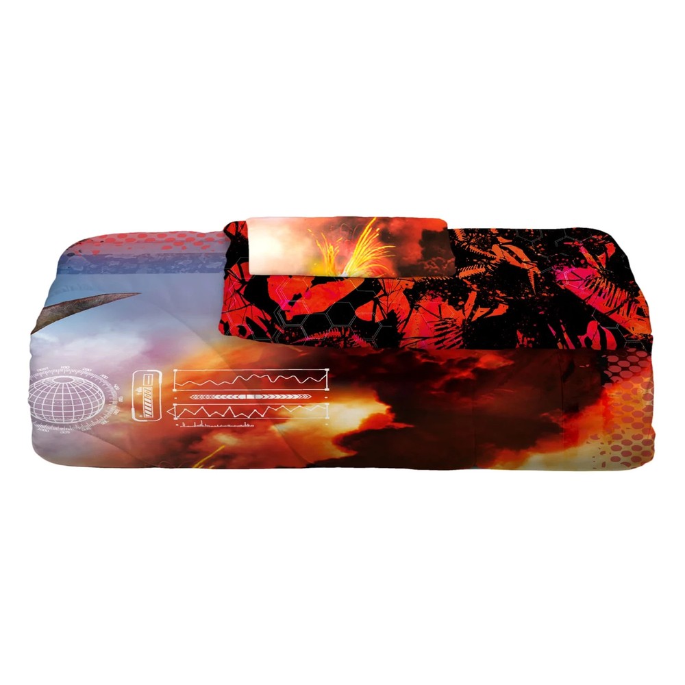 Jurassic World 2 "Eruption" Microfiber 2pc Twin/Full Comforter