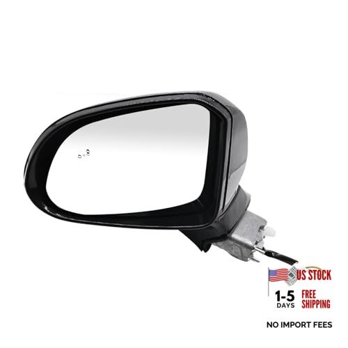 Driver Side Mirror Assembly Compatible with Santa Fe 2019-2023 with Blind Left
