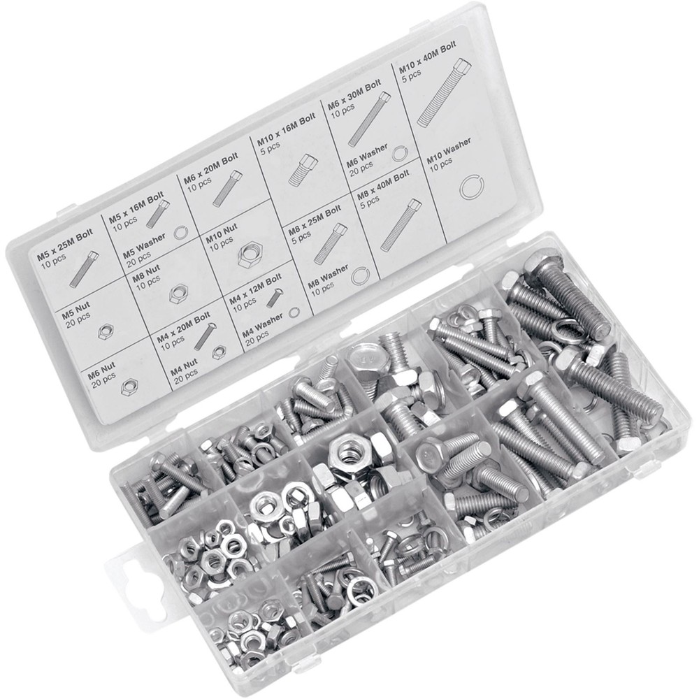 Performance Tool Metric Nut/Bolt Assortment 240-Piece W5334