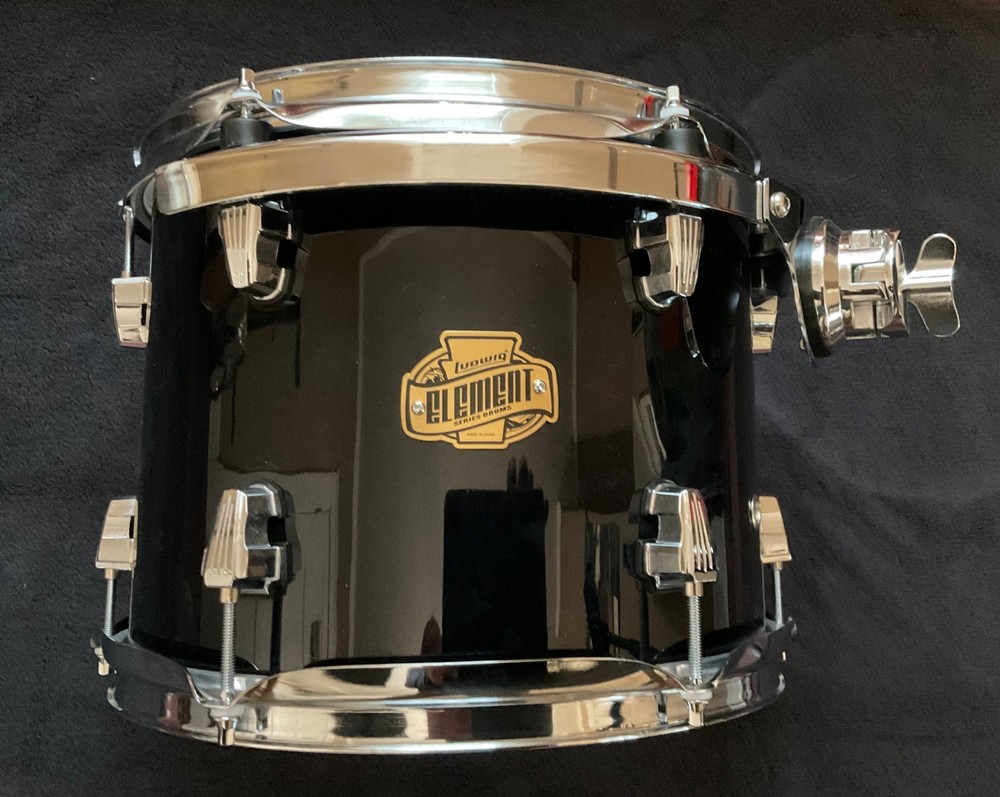Ludwig Element 10x12” Rack Tom Black, old stock