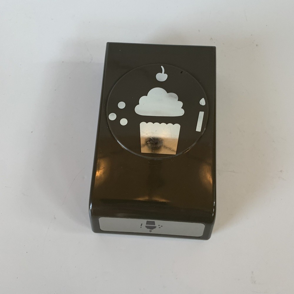 Stampin Up Cupcake Builder Punch Cherry Candle Birthday CR2