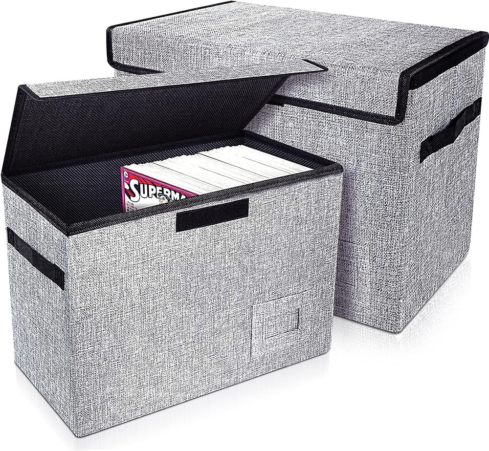 Comic Book Storage, Comic Book Box 15.5" X 7.5" X 11.3", Collapsible Comic Short