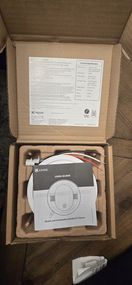 Kidde 20SA10 Smoke Detector Hardwire Interconnect 10 Year Battery Back Up