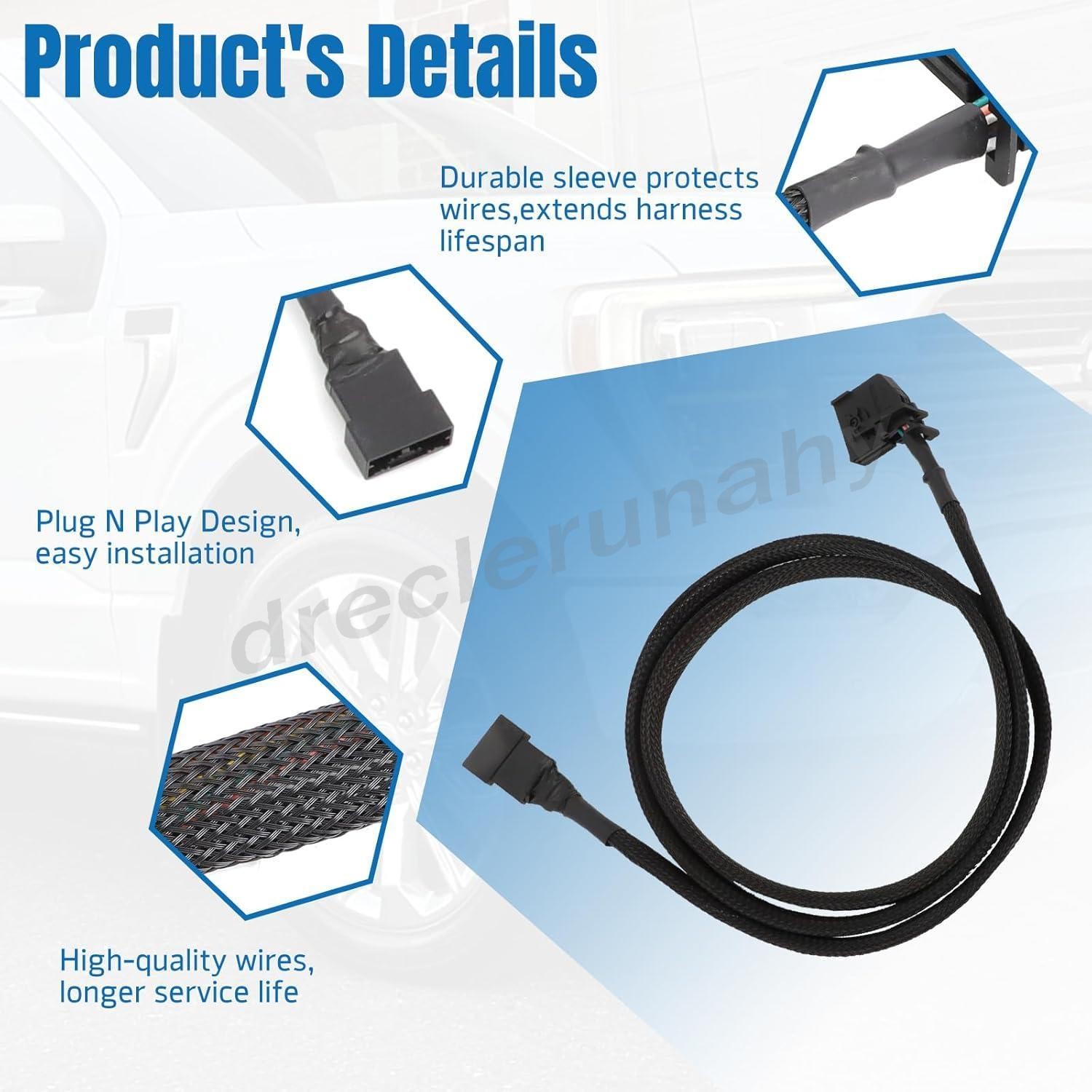 Conversion Harness For 2021-2023 Ford F150 Column to “STOWABLE” Console Shifter