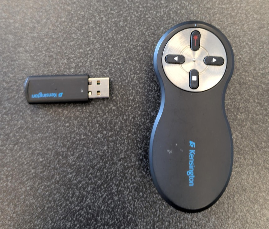 KENSINGTON 33374 USB Wireless Presenter/Laser Pointer | W/ Dongle