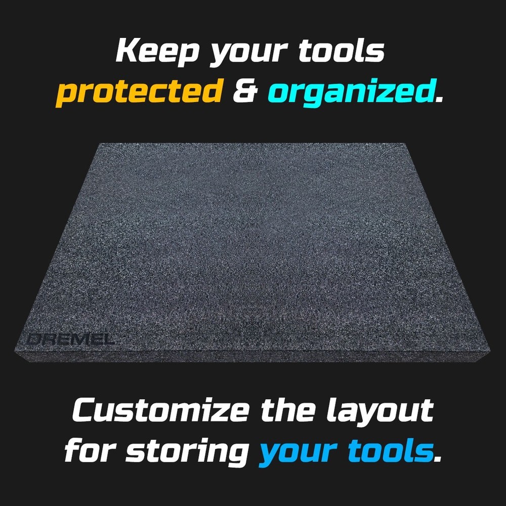 DREMEL DARK shadow foam tool tray insert storage organizer toolbox tool kit set