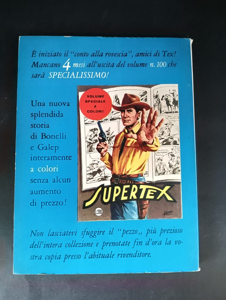 TEX comic book first edition n 96 (03 b) lire 200