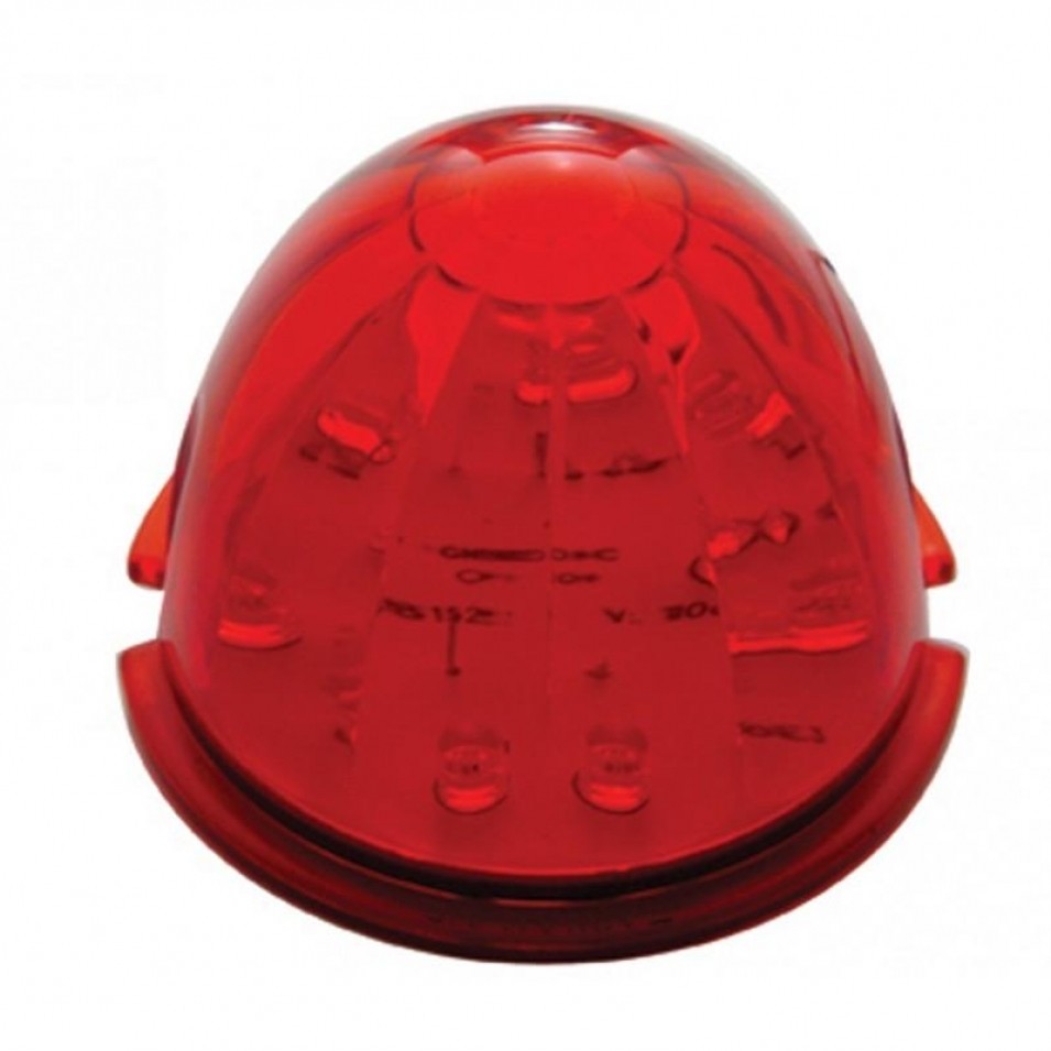 17 Red LED Watermelon Flush Mount Kit - Single Function - Red Lens