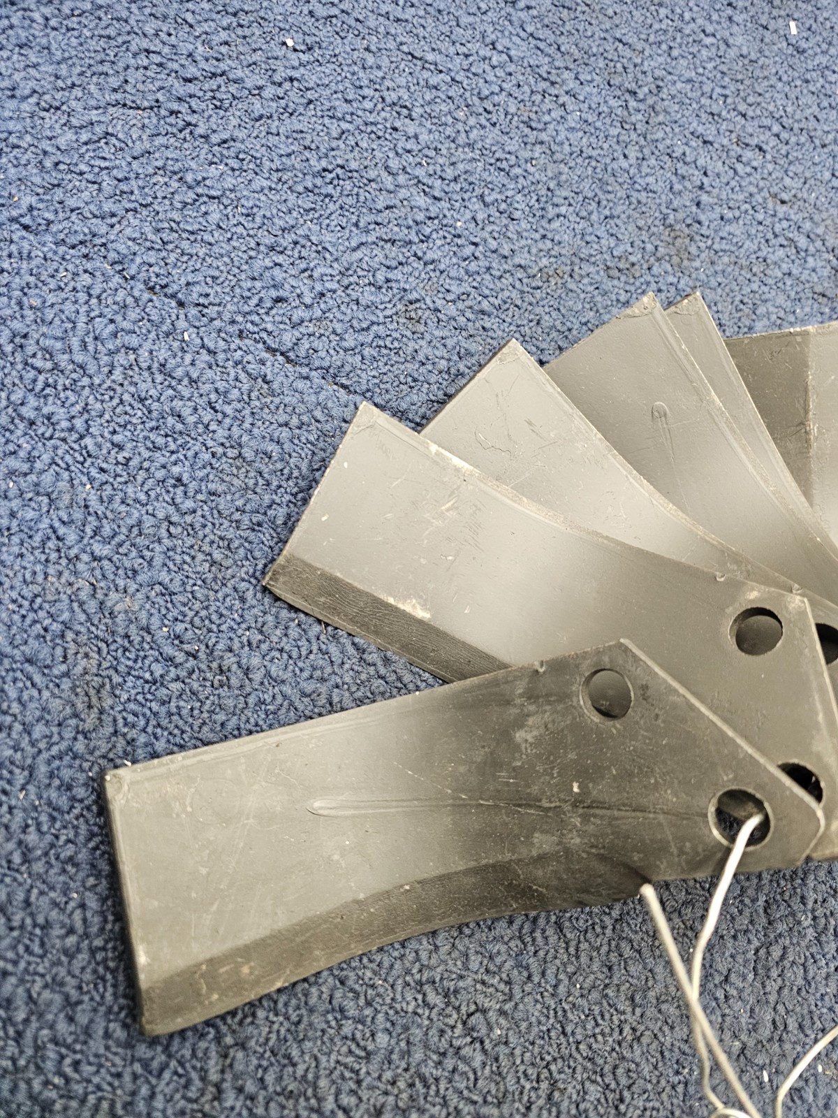 (QTY 10) Comeb R 22 Blade Black Attachment for Skid Steer Rotary Tiller