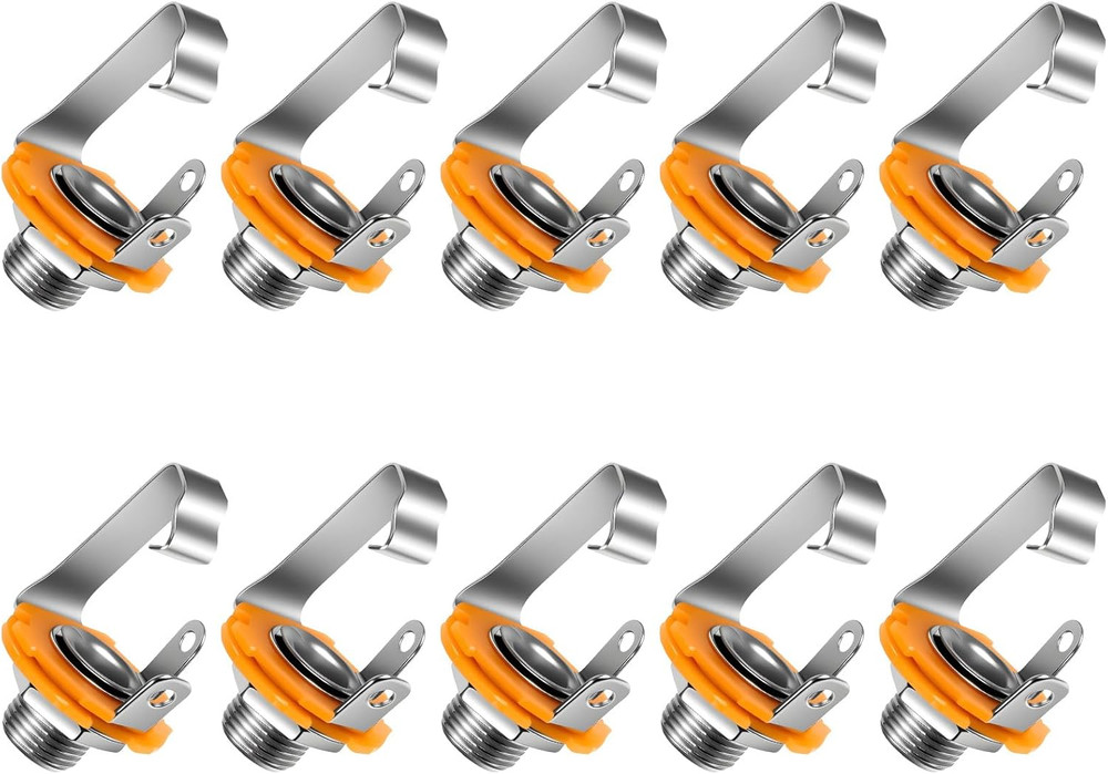 6.35Mm 1/4 Inch Female Mono TS Socket Panel Mount Jack Guitar Input Jack Socket