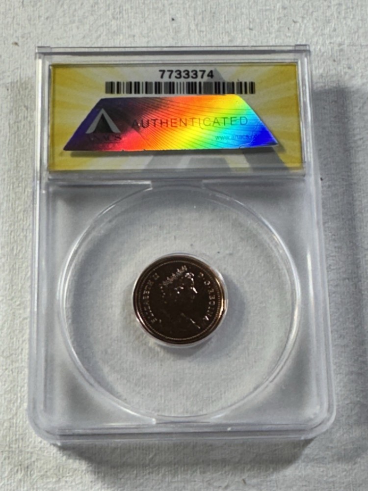 1982 Canada 1 Cent Proof Like Graded MS 68 RD by ANACS