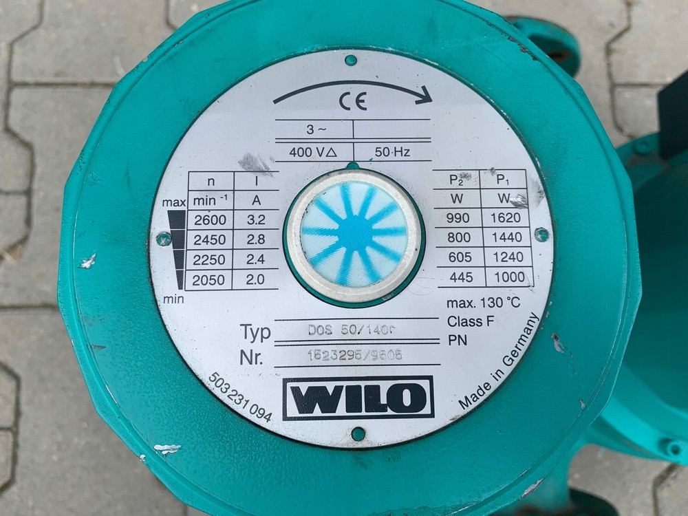 WILO DOS 50/140r heating circulation pump