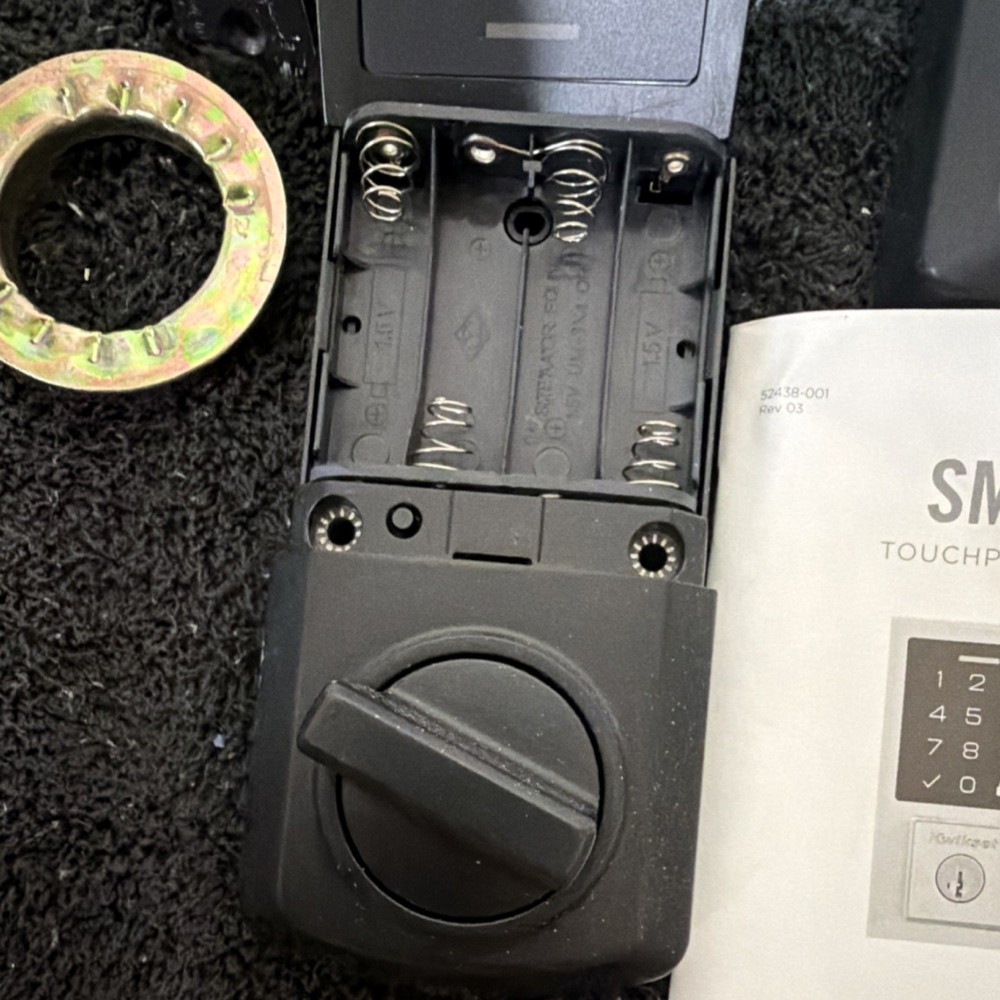 Kwikset SmartCode Keypad Smart Lock Electronic Deadbolt Black Matte Finish
