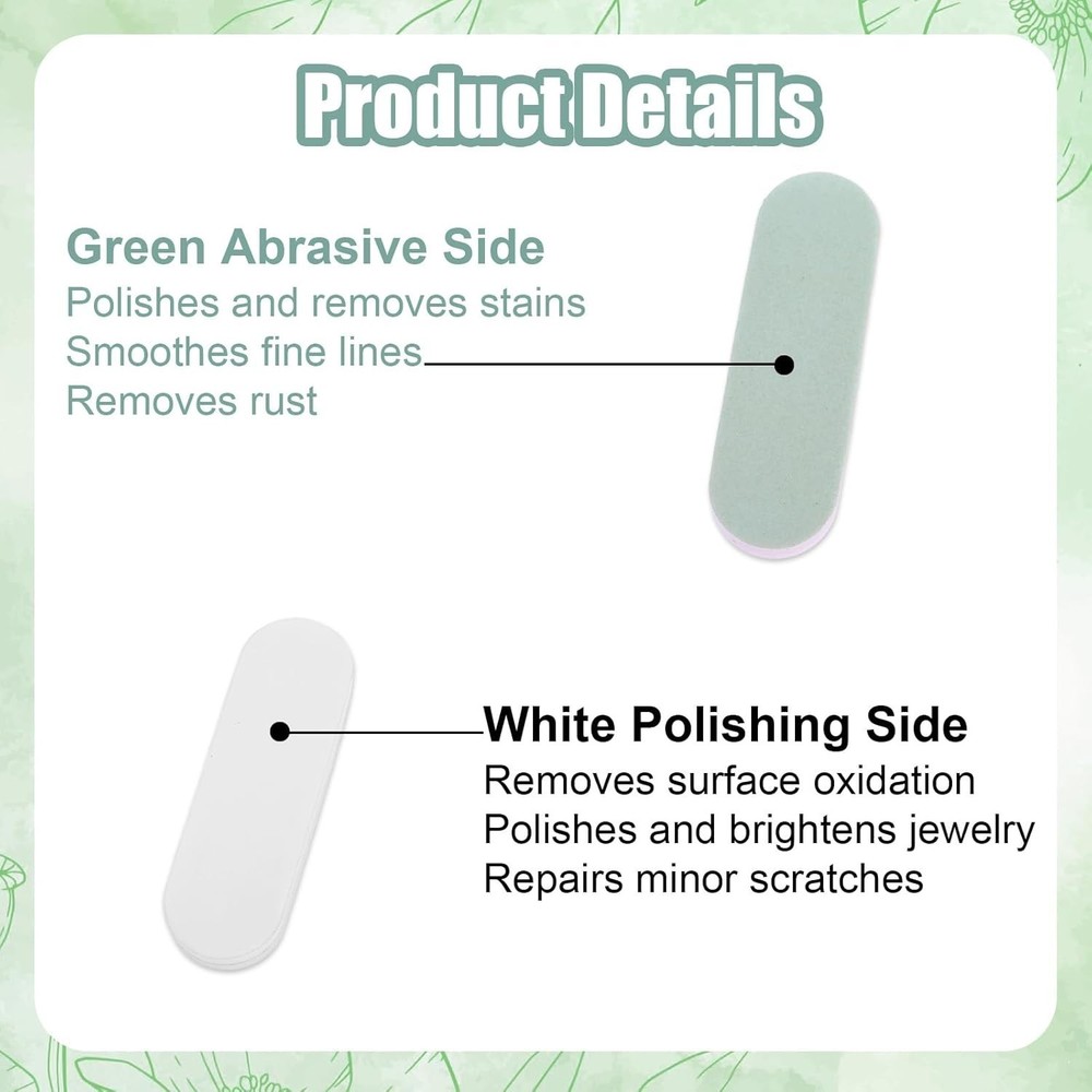 20pcs Silver Polish Sticks, Double-Sided Silver Scratch Remover Cleaning Buff...