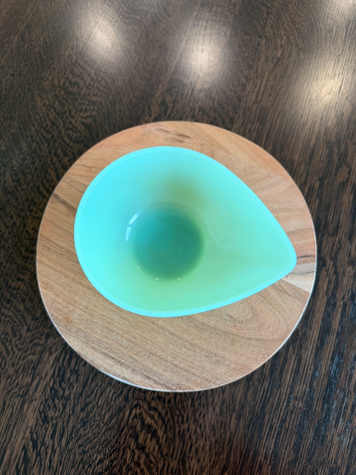 FIRE KING Jadeite Swedish Modern Tear Drop 6.5" Mixing Bowl