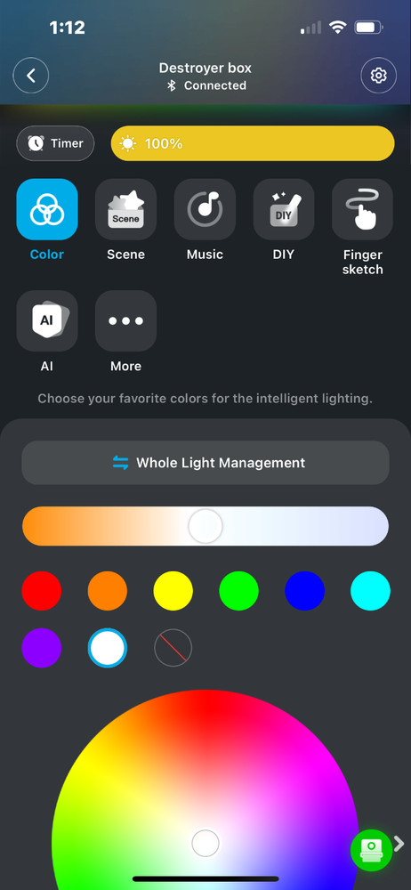 KISS ALIVE light box v7 with Govee RGBIC LED colored lights