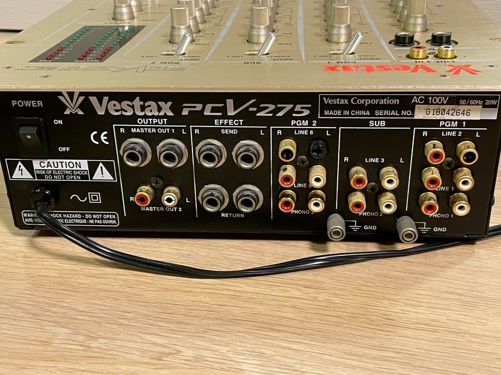 Vestax PCV-275 Professional Mixing Controller DJ Mixer 3 Channel Equalizer