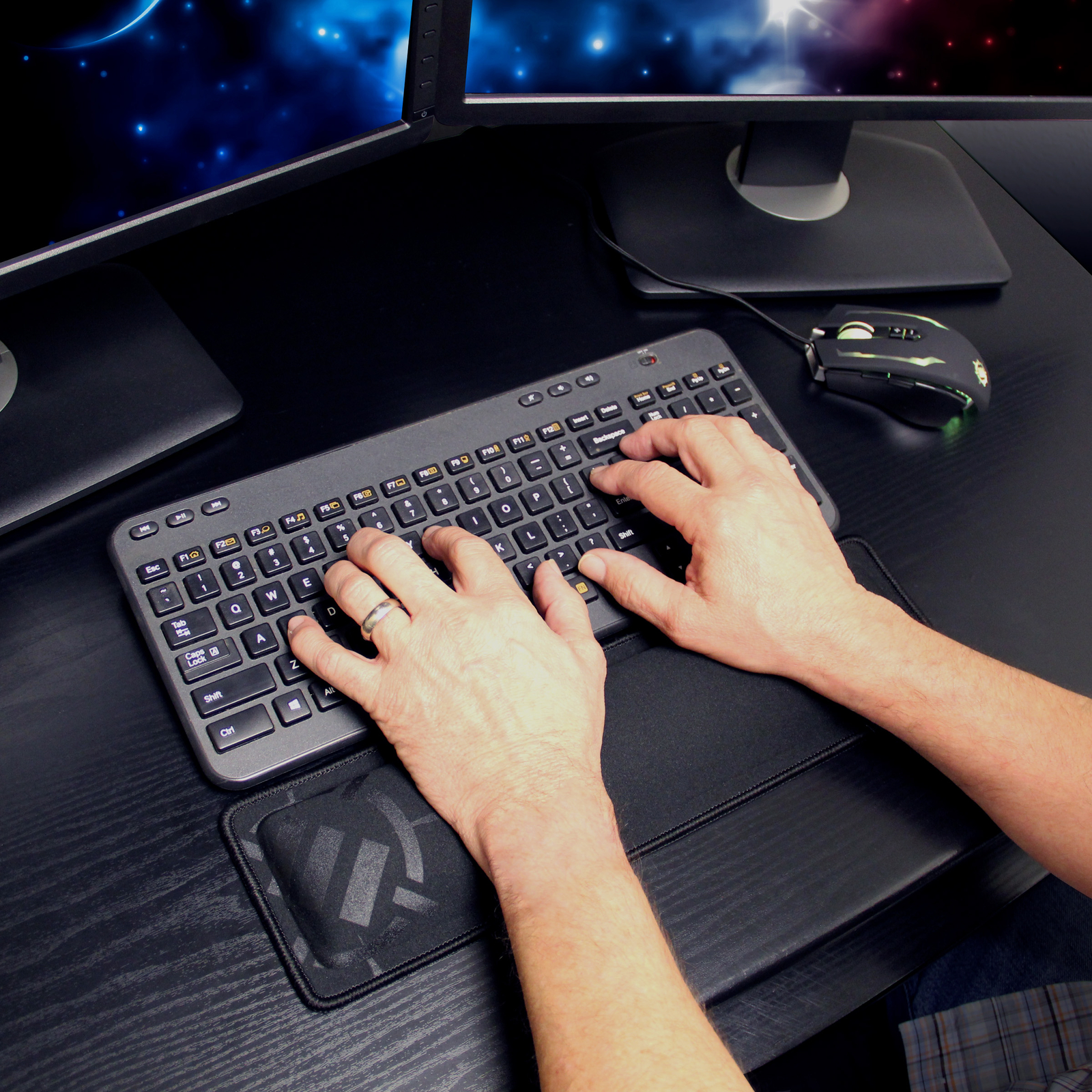 Keyboard Wrist Rest Pad with Soft Memory Foam Support by ENHANCE