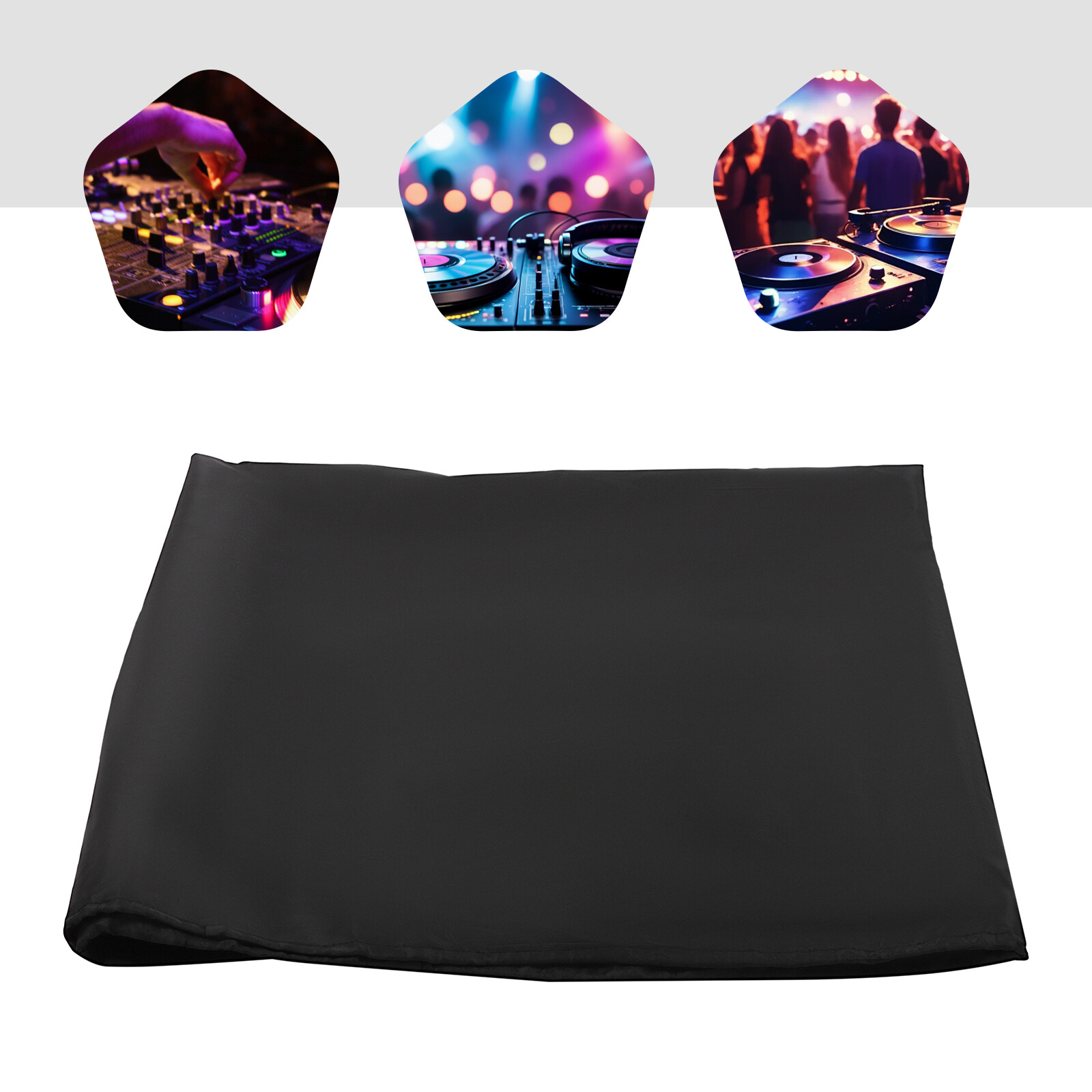 DJ Display Stand Scrim DJ Facade Event Booth Cover DJ Stand Decorative Black NEW