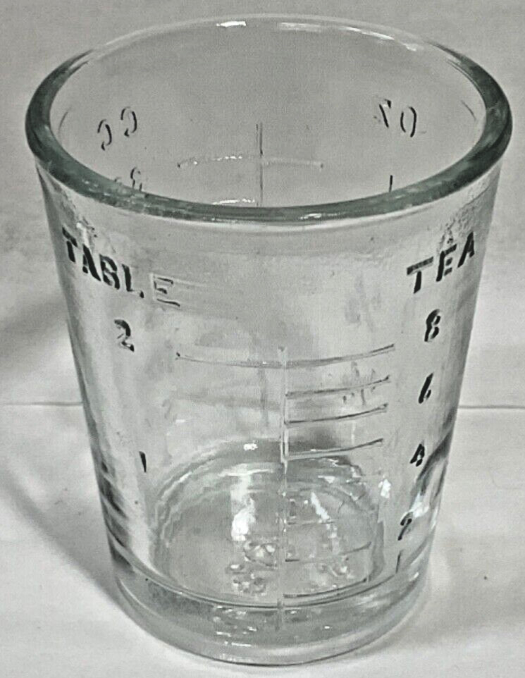 VTG Shot Glass /Medicine measurement cup Made in USA New Old Stock (Sold by ea.)