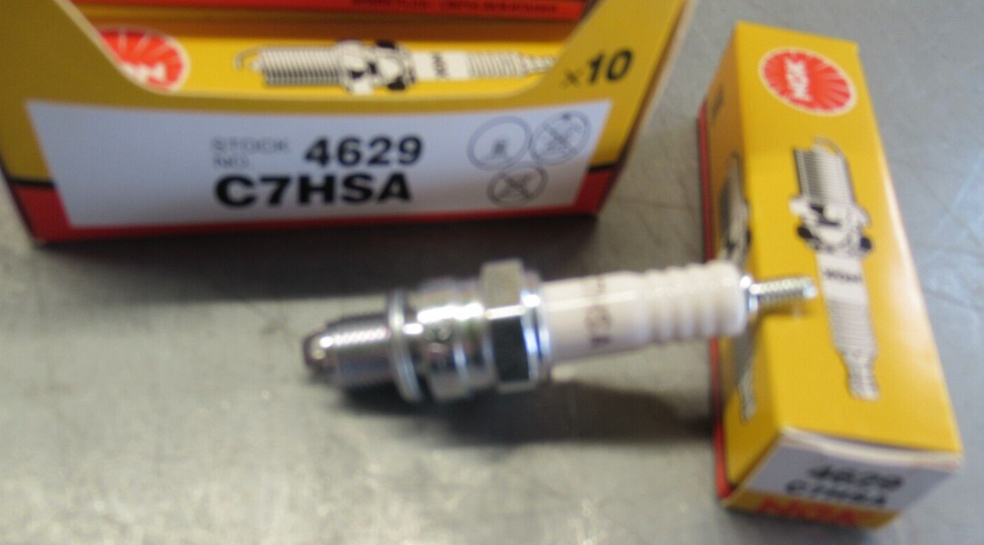 NGK C7HSA SPARK PLUG Stock 4629 USA SHIPPER GENUINE NGK -TWO PLUGS!!