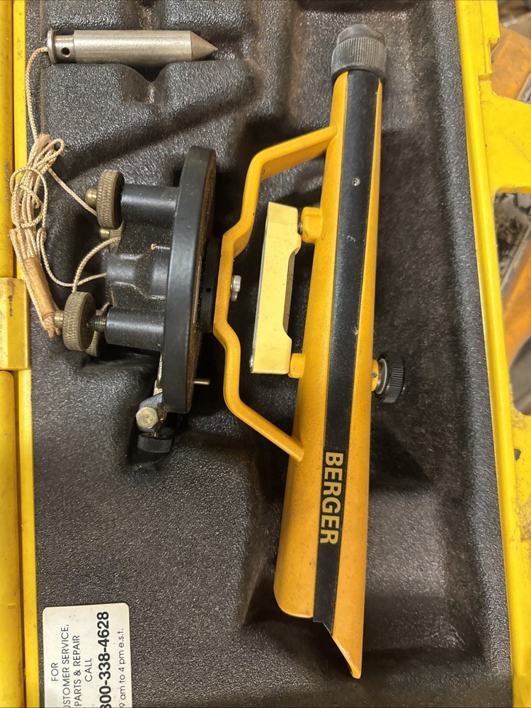 Berger Instruments Model 190B Level And Transit Level & case. CLEAR OPTICS