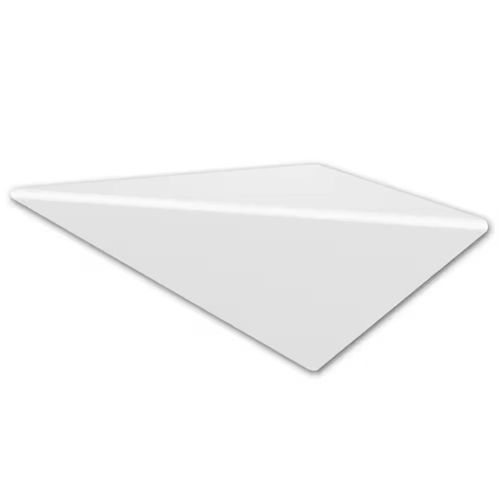 10 In. Shave Shelf in White