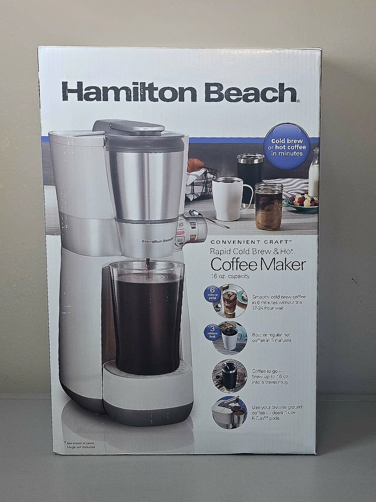-Hamilton Beach Convenient Craft Rapid Cold and Hot Brew Coffee Maker