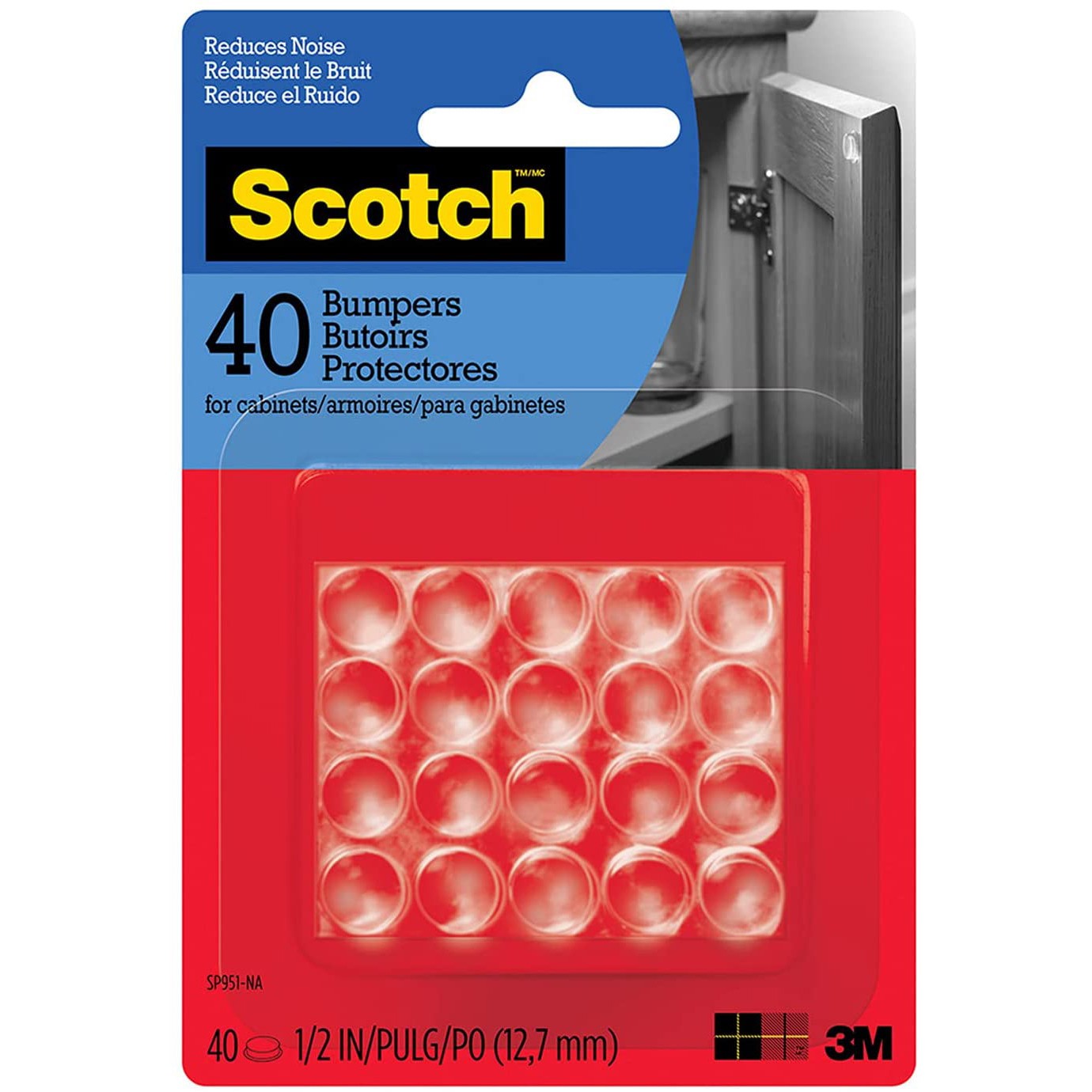 Scotch Bumpers [Round]: 1/2 in. width (Clear) *40 pack