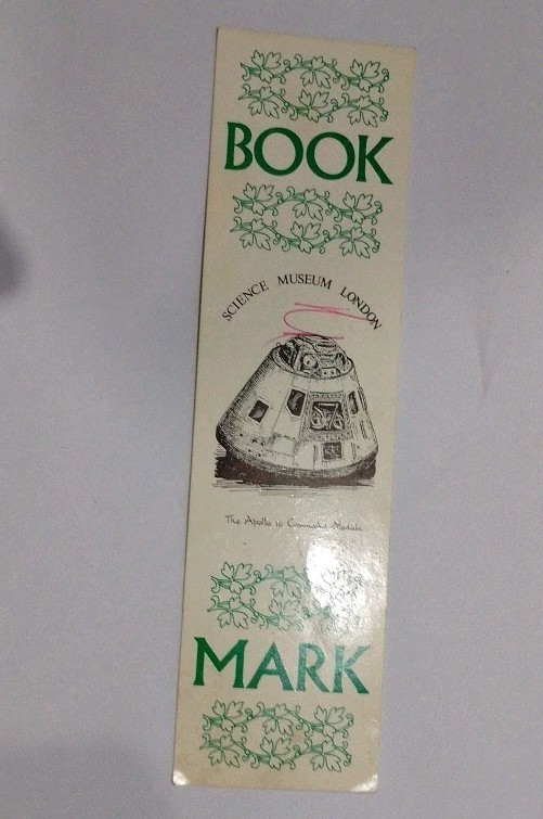 Retro Science Museum Apollo 10 Command Module Card Bookmark