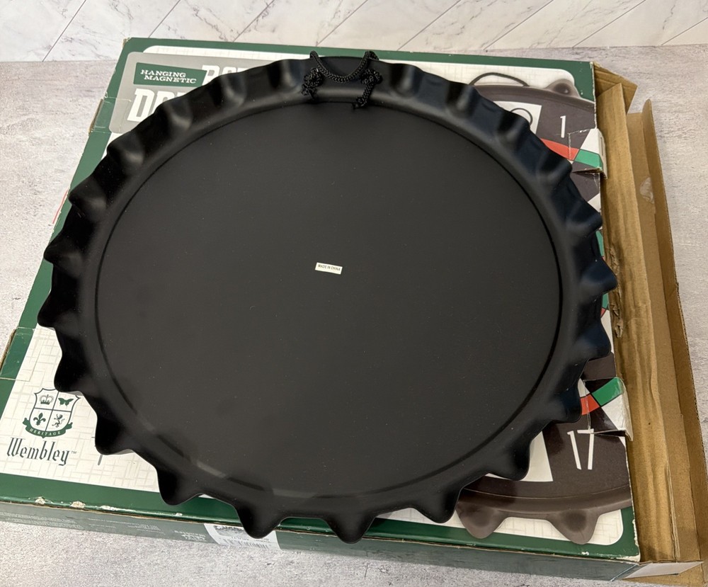 Wembley Bottle Cap Dartboard Wall Mount Game - In Box