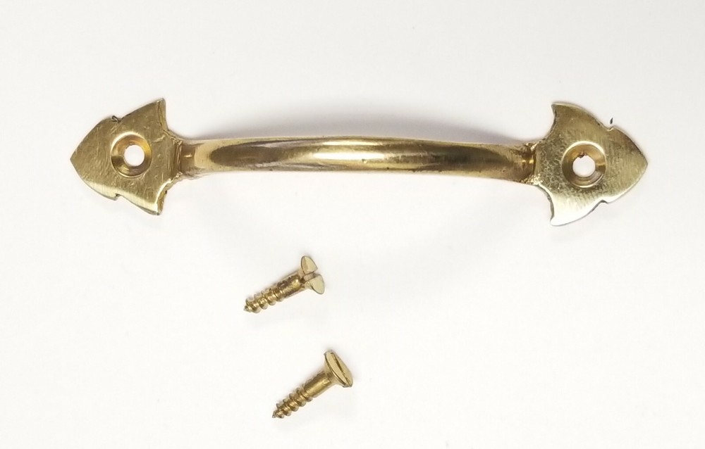 Vintage Solid Brass Drawer Cabinet Bar Pull SINGLE ONLY NOS 2 1/2"