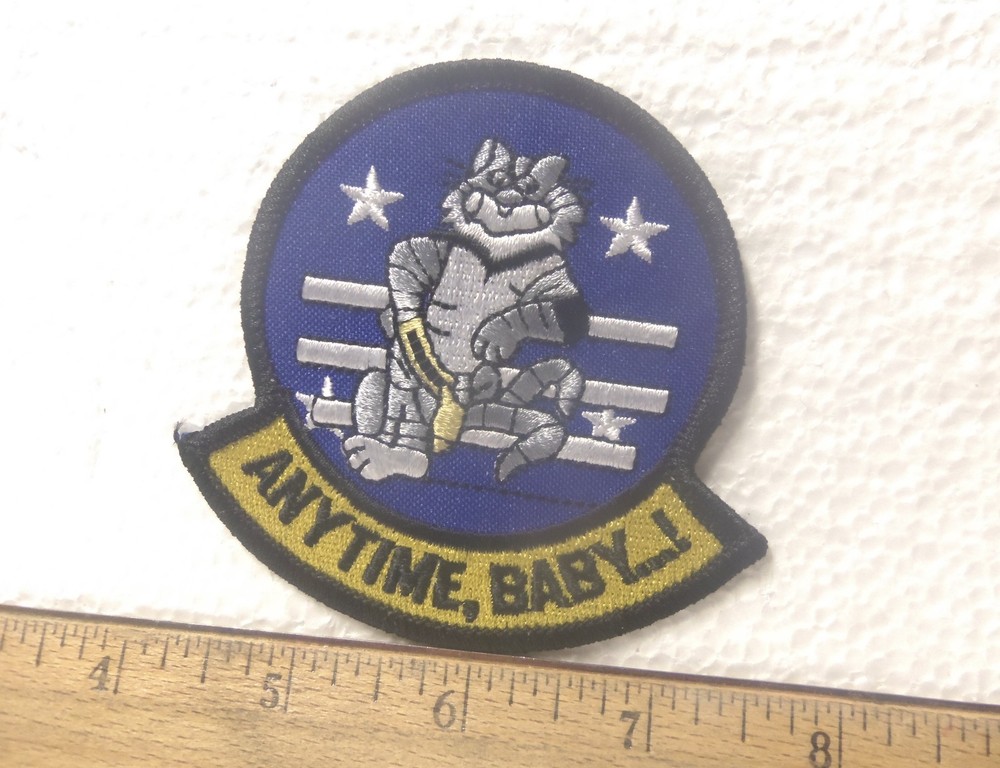 US Navy - Tomcat Anytime, Baby...! Embroidered Patch