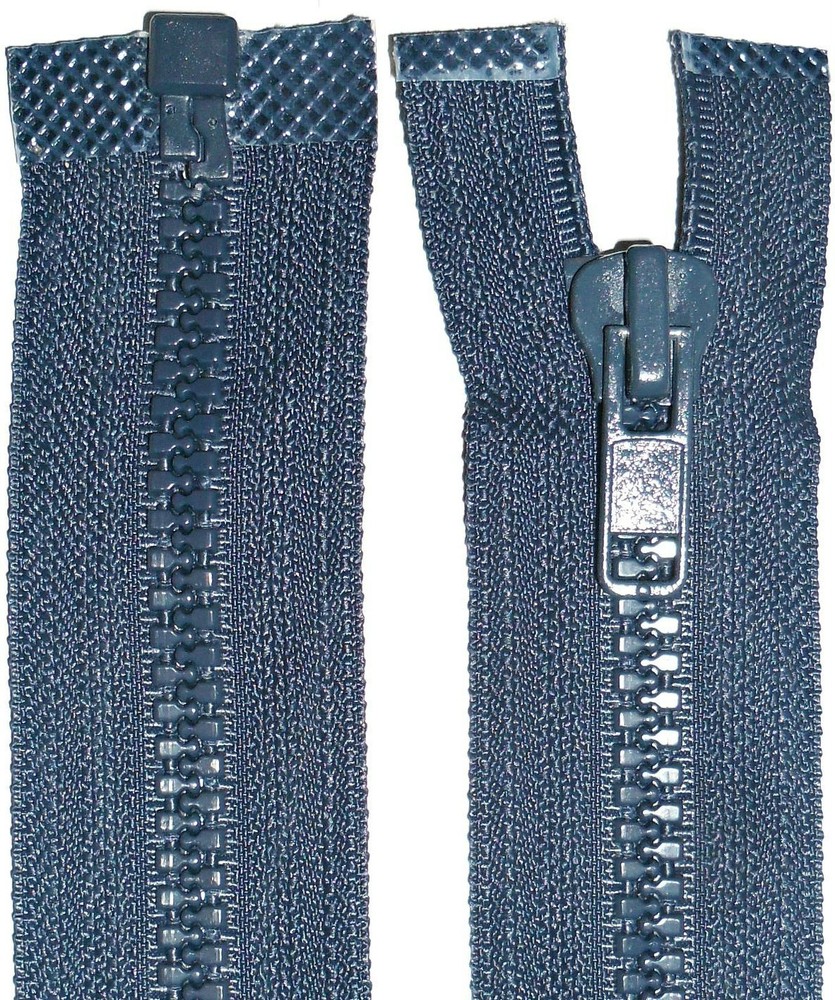ZIP NAVY BLUE 36"/92CM, CHUNKY TEETH, PLASTIC OPEN END, NUMB 5