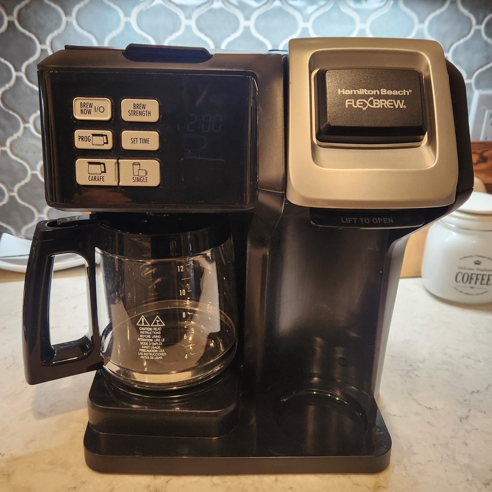Hamilton Beach FlexBrew Trio 12 Cups Filter Coffee Machine - 49902 (Black)
