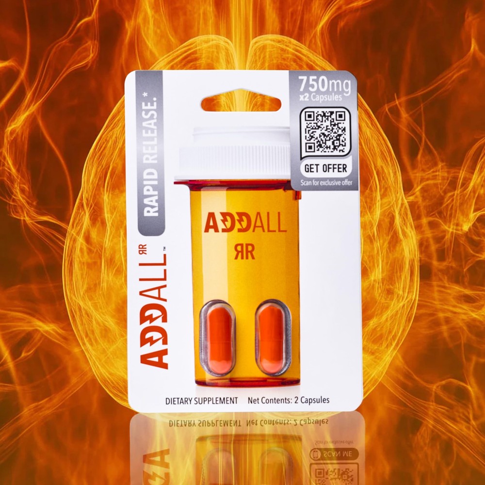 Addall Rapid Release Supplement (12 Pack) #1 Effective Alternative Brain...
