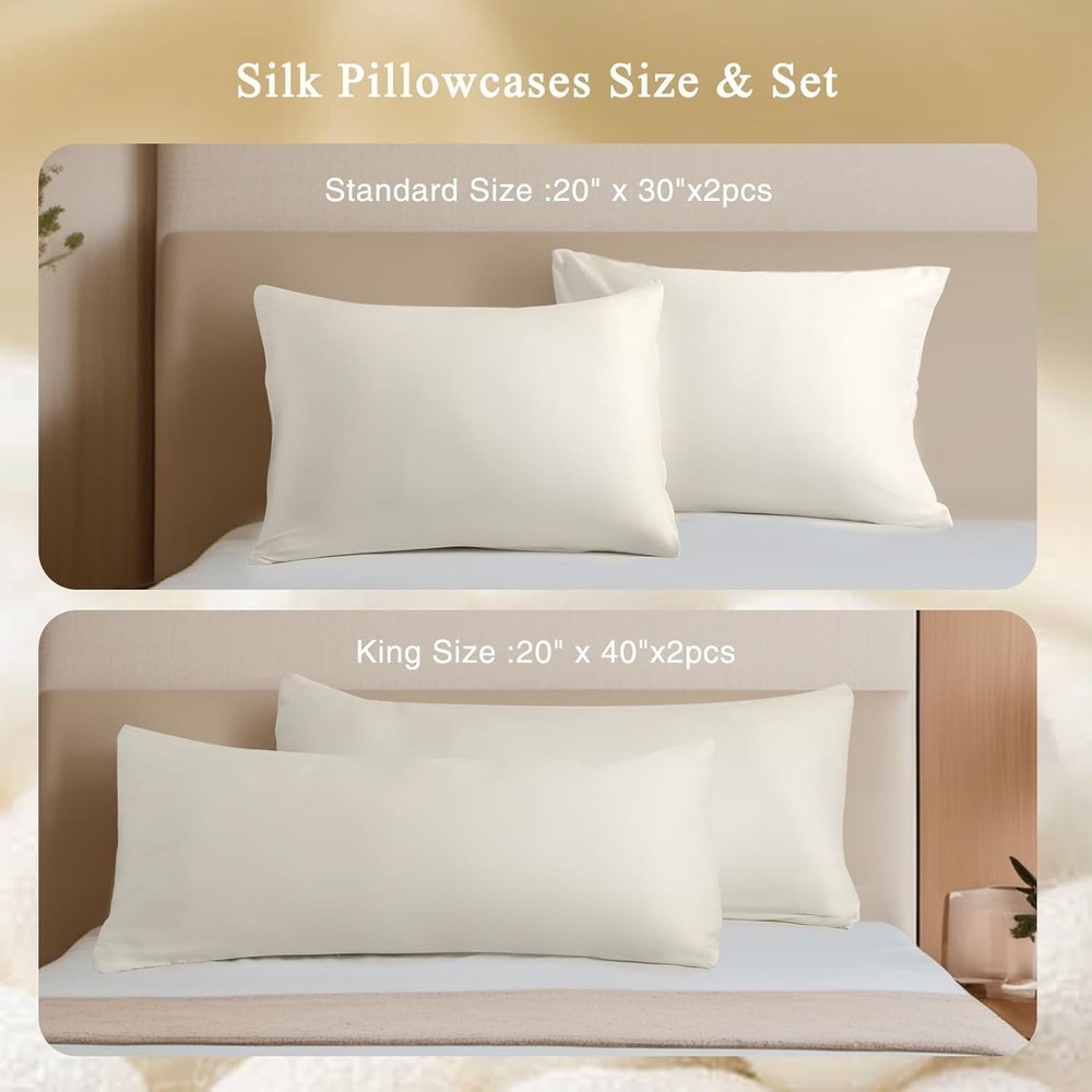 KASENTEX Mulberry Silk Pillowcases