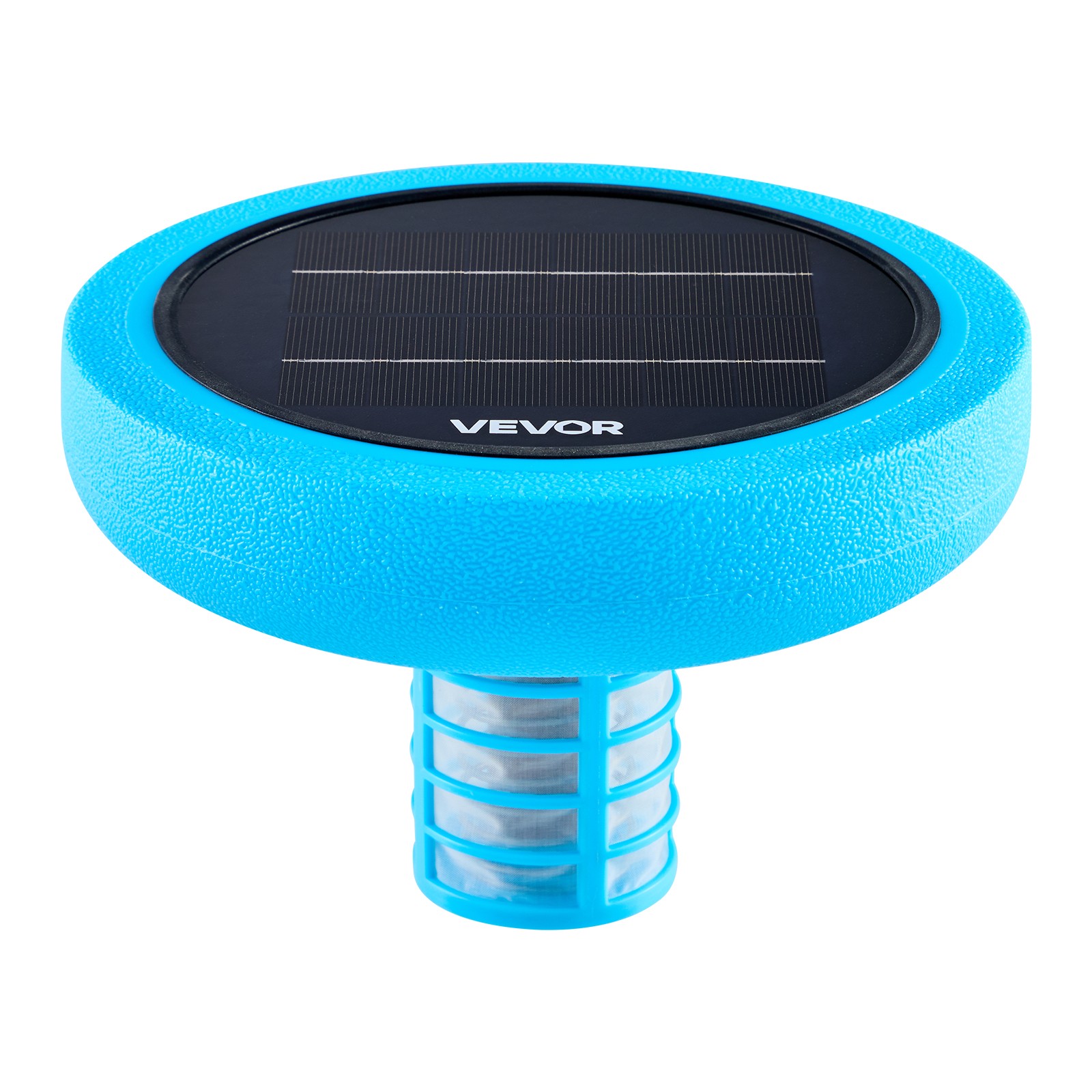 VEVOR Solar Pool Ionizer Round Copper Pool Ionizer Up to 35000 Gal for Pool Blue