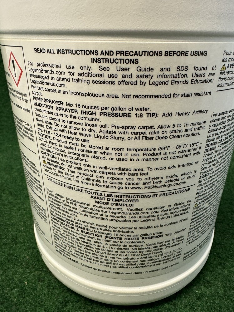 Prochem Heavy Artillery Concentrate Professional Solution for Carpet