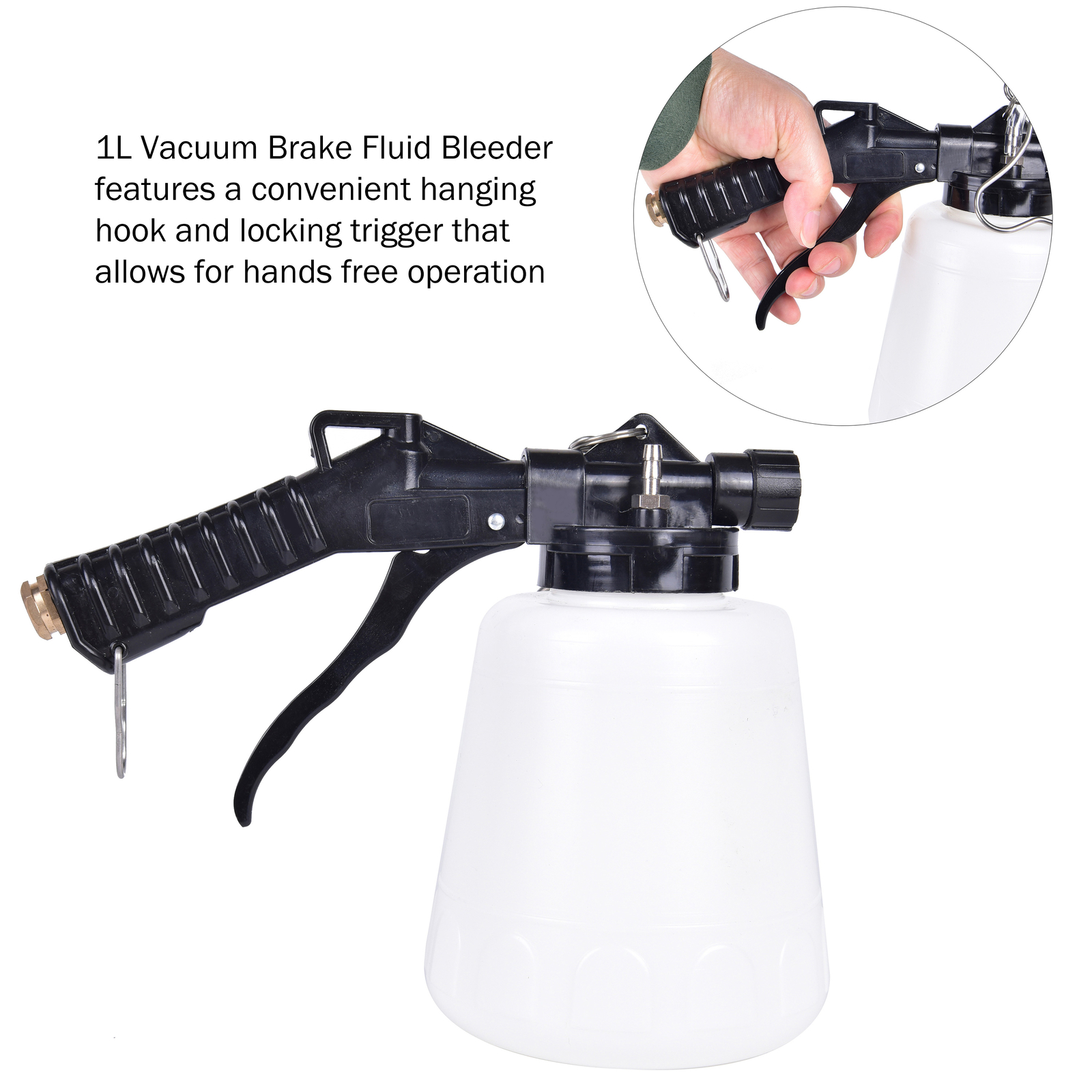 Pneumatic Vacuum Brake Clutch Fluid Bleeder Tool Adapters 70-110 PSI